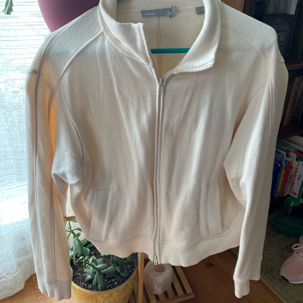 Vince full zip sweatshirt
